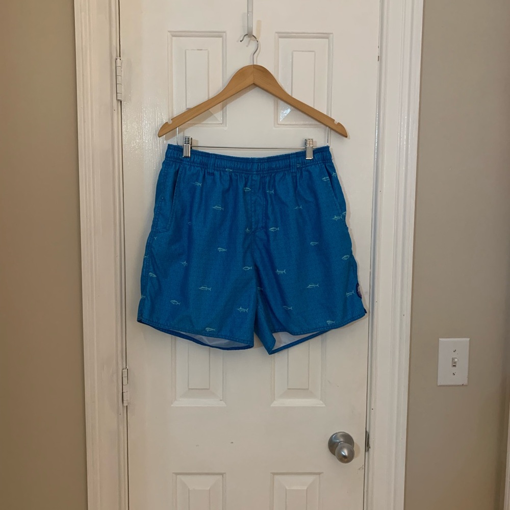 Men's AFTCO swim trunks; Large